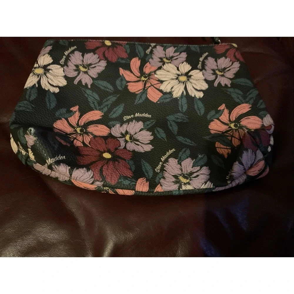 Steve‎ Madden Floral Clutch Leather Bag